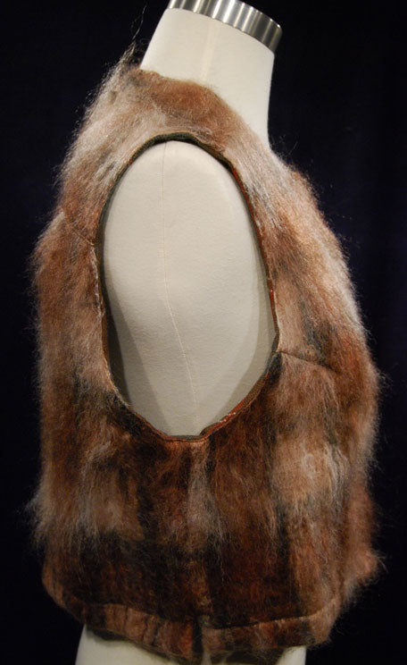 Girl's Fuzzy Plaid Mohair Vest by Banana Republic
