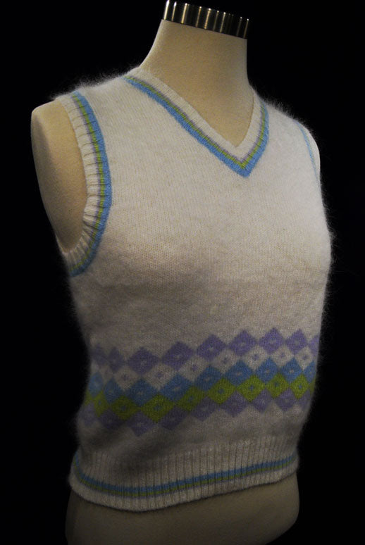 Girl's Ivory Angora Sweater Vest by The Limited