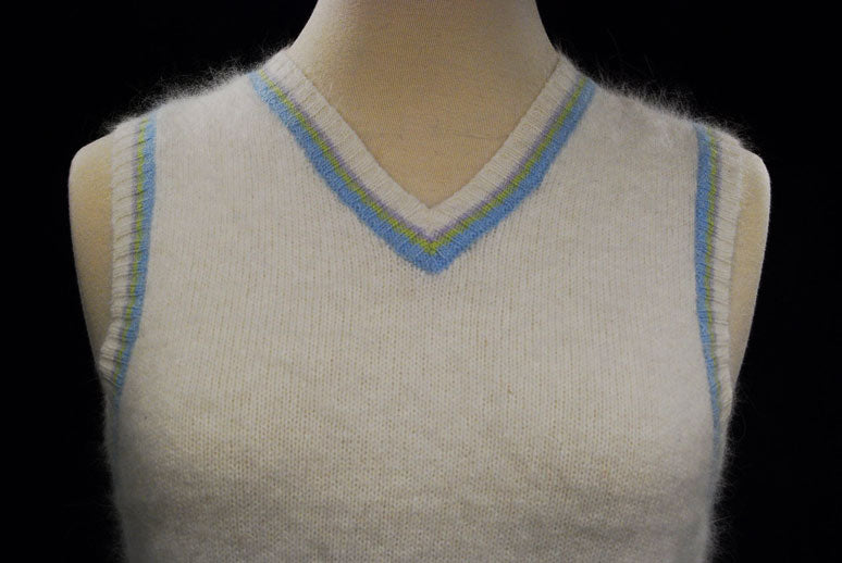 Girl's Ivory Angora Sweater Vest by The Limited