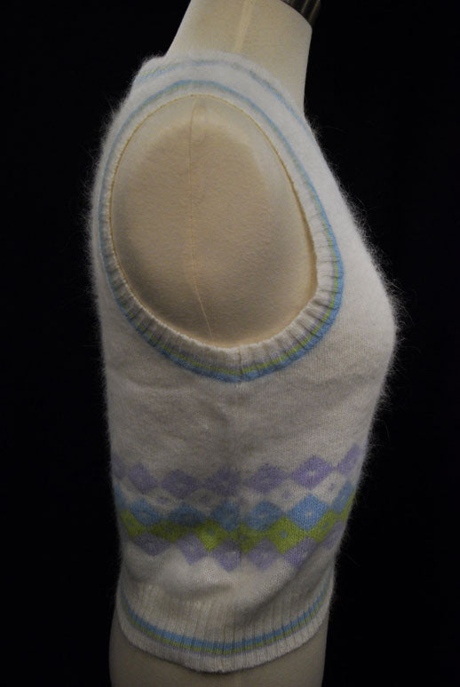 Girl's Ivory Angora Sweater Vest by The Limited
