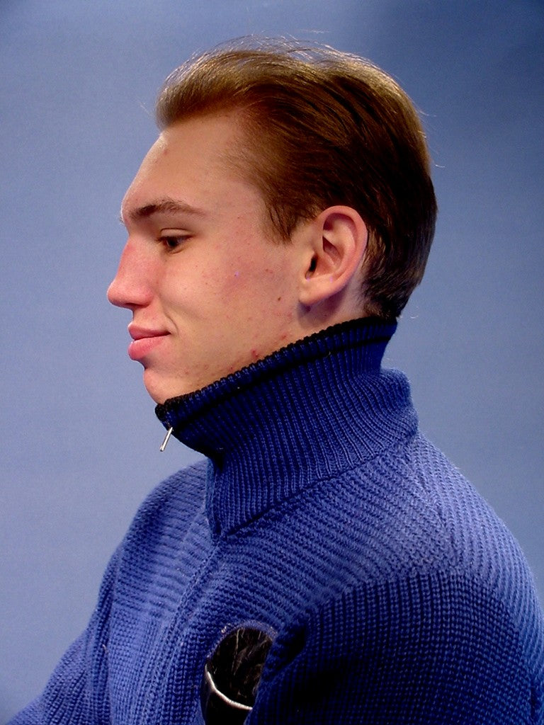 Retro-Strickjacke mit Reißverschluss vorne für Herren