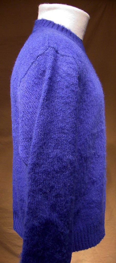 Fuzzy Retro Crewneck Brushed Wool Sweater