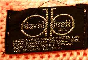 Woman's Beaded-Pink Angora Sweater by David Brett