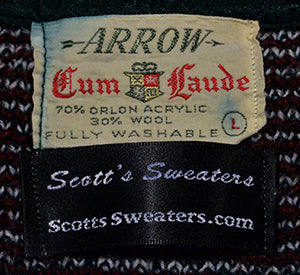 Classic Retro Shaggy Plaid Mohair V-Neck Sweater