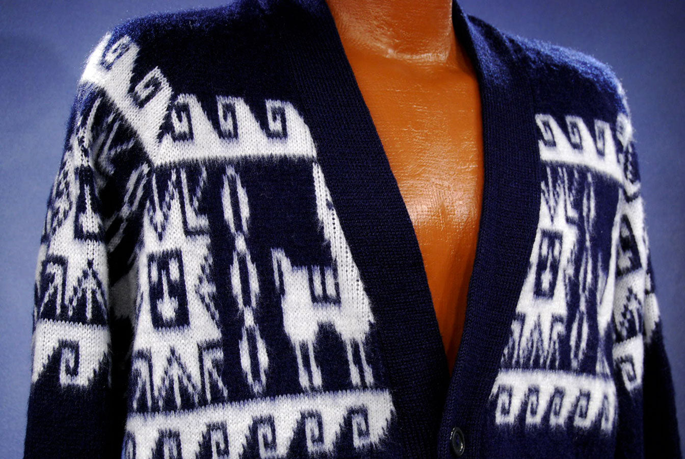 Men's Soft Alpaca Cardigan Sweater