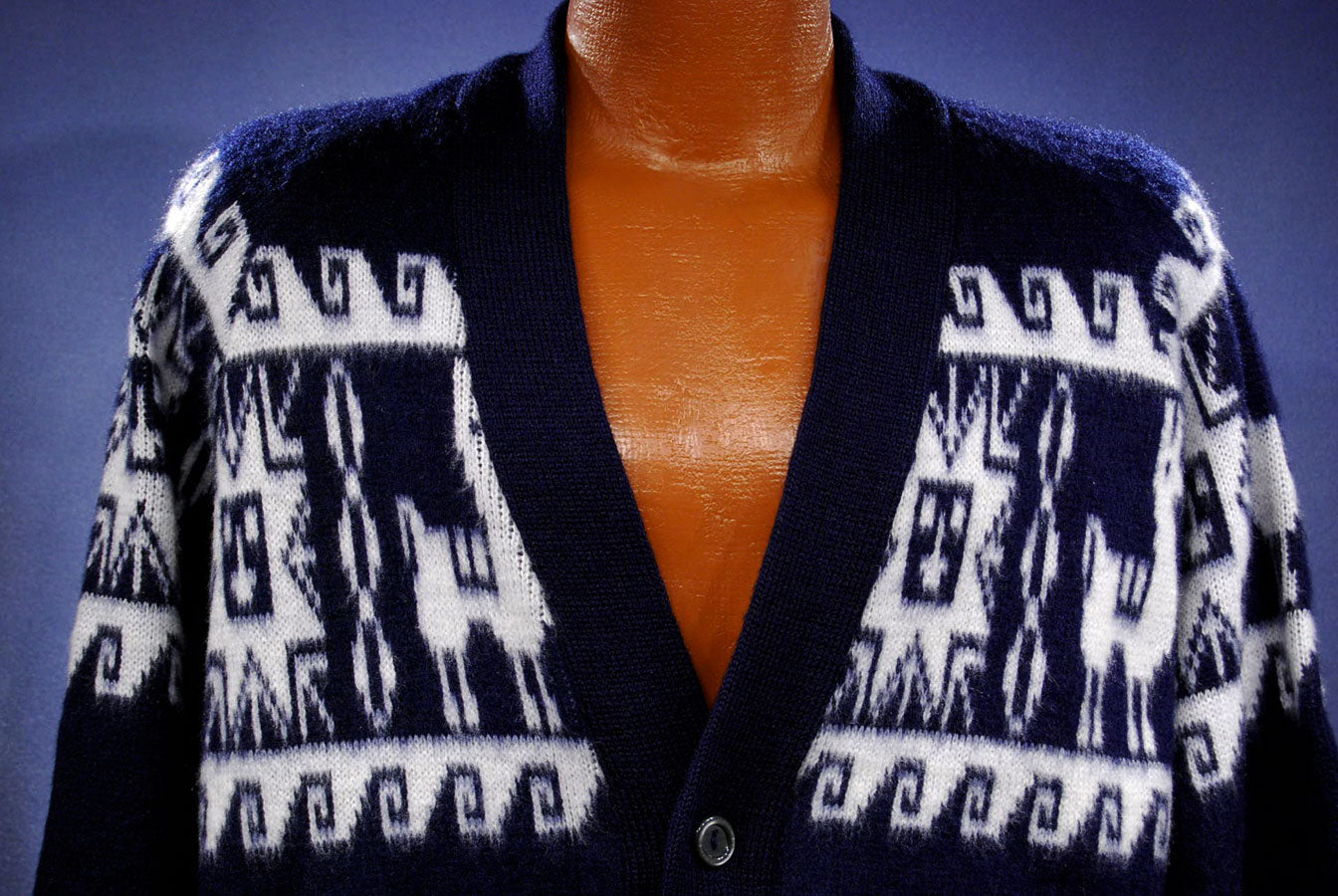 Men's Soft Alpaca Cardigan Sweater