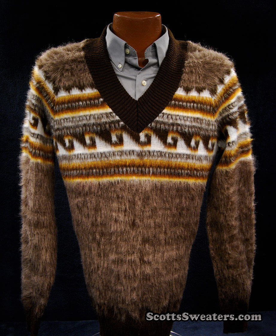 Men's Alpaca V-Neck Sweater