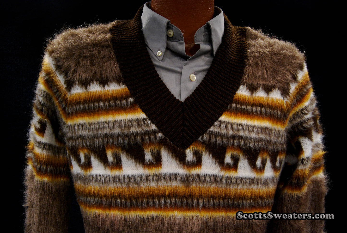 Men's Alpaca V-Neck Sweater