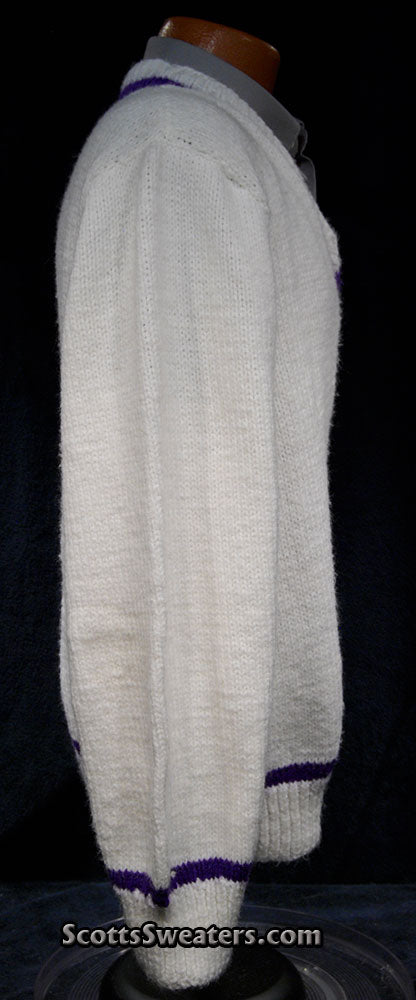 Men's Sporty V-neck Pullover Tennis/Cricket Sweater