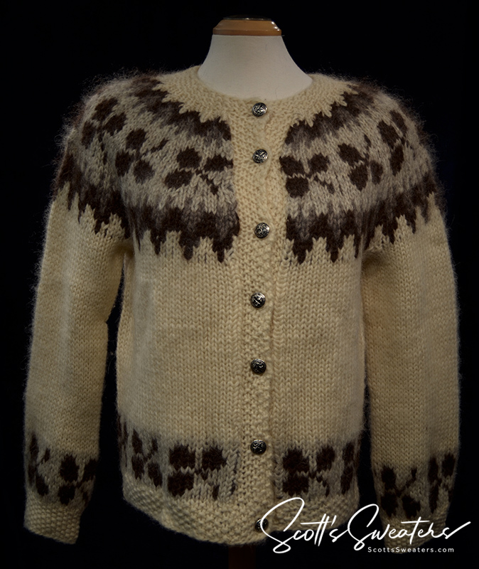 Strickjacke aus isländischer Wolle für Damen