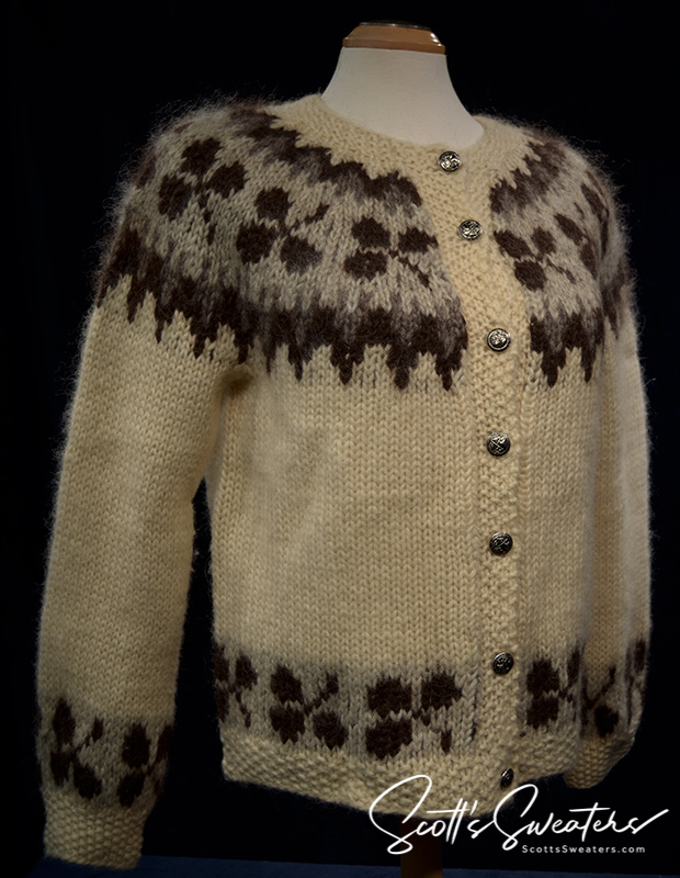 Strickjacke aus isländischer Wolle für Damen
