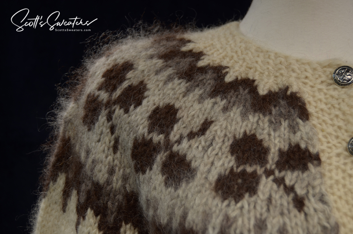 Strickjacke aus isländischer Wolle für Damen