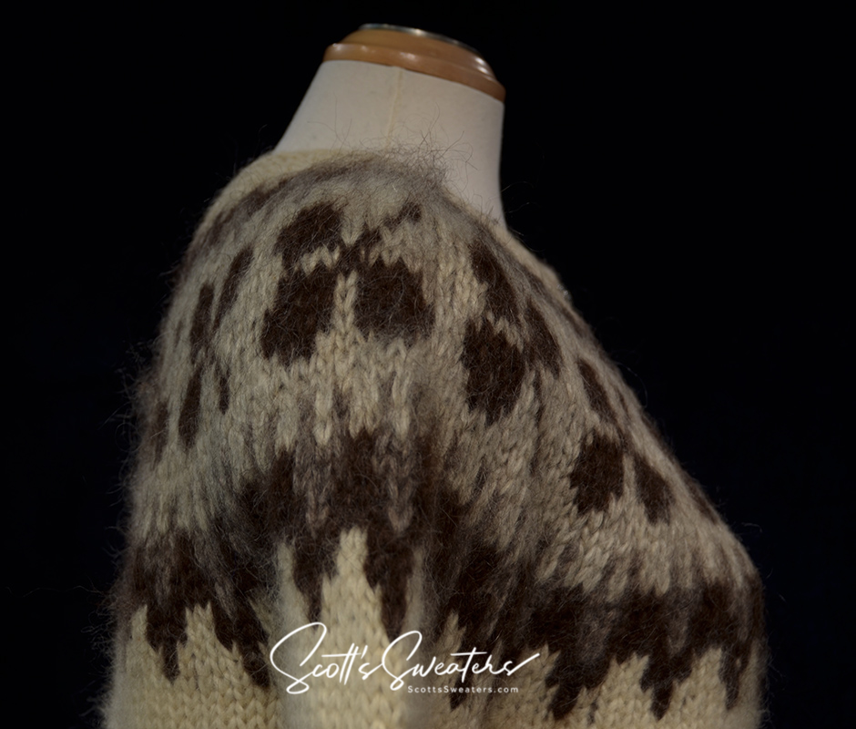 Strickjacke aus isländischer Wolle für Damen