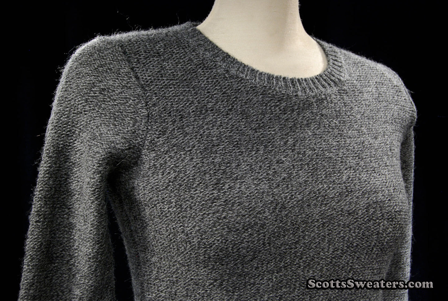 Woman's Grey Alpaca-Merino Wool Sweaterdress (Copy)