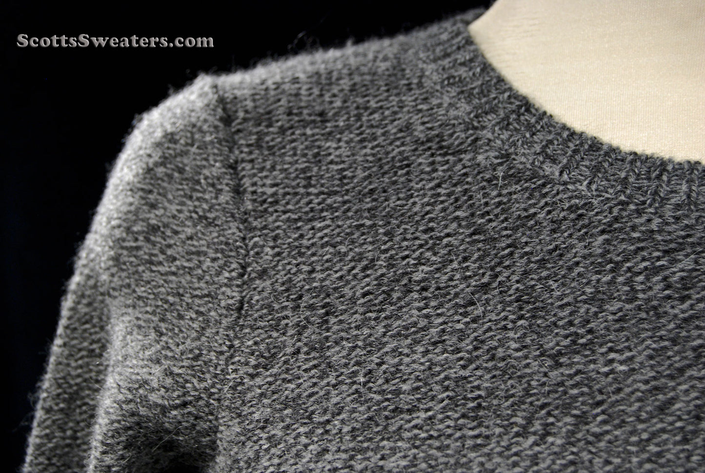 Woman's Grey Alpaca-Merino Wool Sweaterdress (Copy)