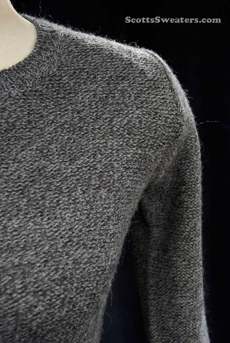 Woman's Grey Alpaca-Merino Wool Sweaterdress (Copy)