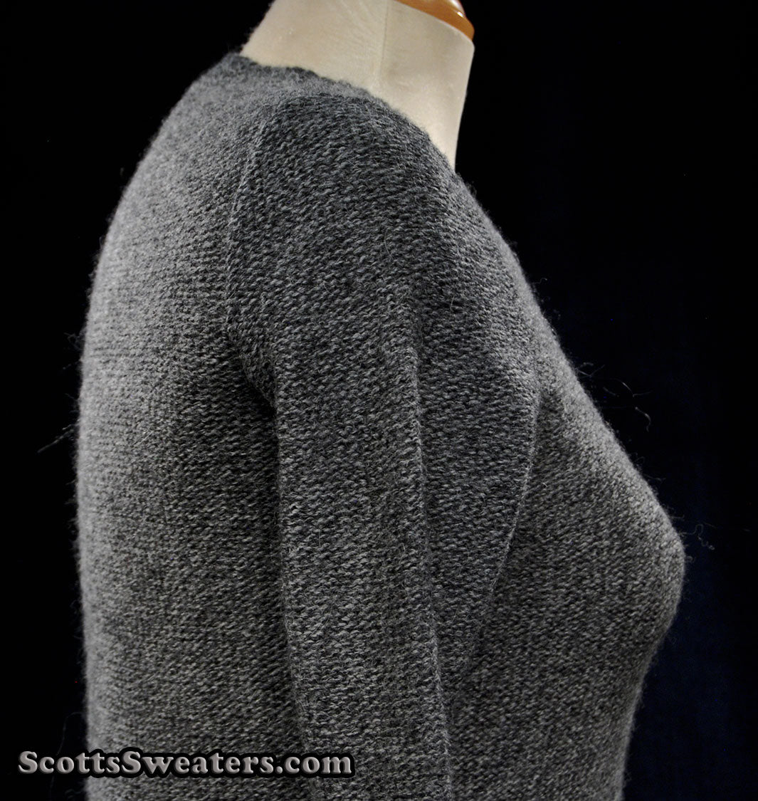 Woman's Grey Alpaca-Merino Wool Sweaterdress (Copy)