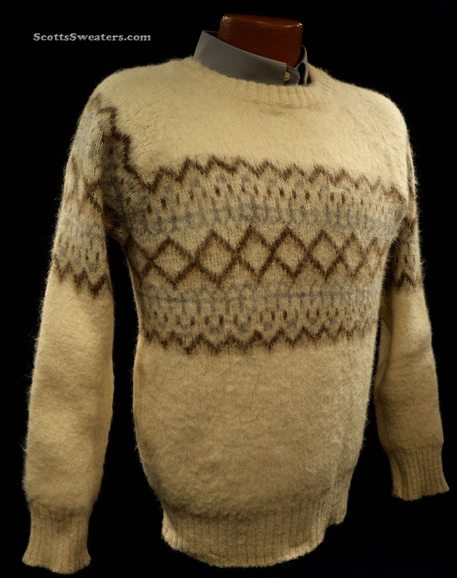 Men's Icelandic Wool Crewneck Sweater by GE-KA