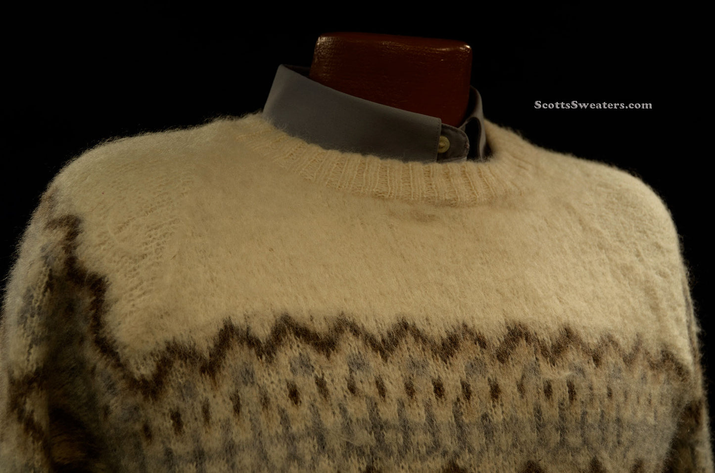 Men's Icelandic Wool Crewneck Sweater by GE-KA