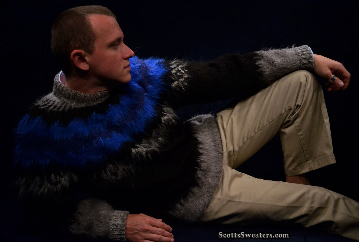 Men's Soft Alpaca Crewneck Sweater