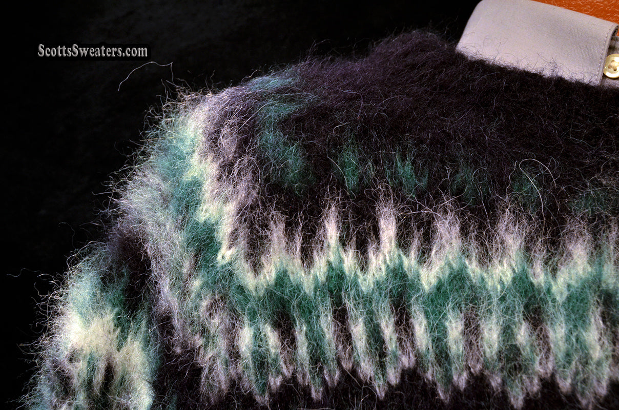 Men's Navy-blue Alpaca Crewneck Sweater