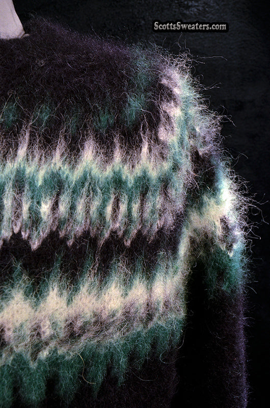 Men's Navy-blue Alpaca Crewneck Sweater