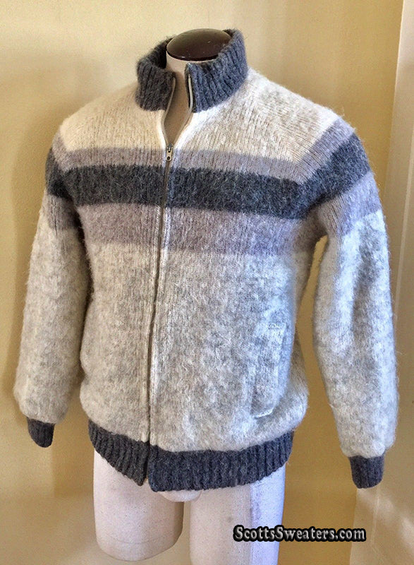Men's Retro Icelandic Wool Jacket by Alafoss Icewool