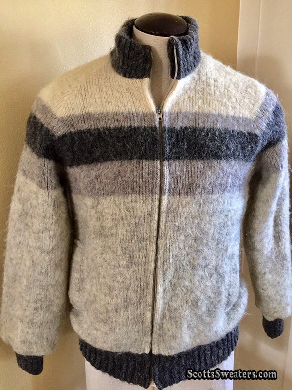 Men's Retro Icelandic Wool Jacket by Alafoss Icewool