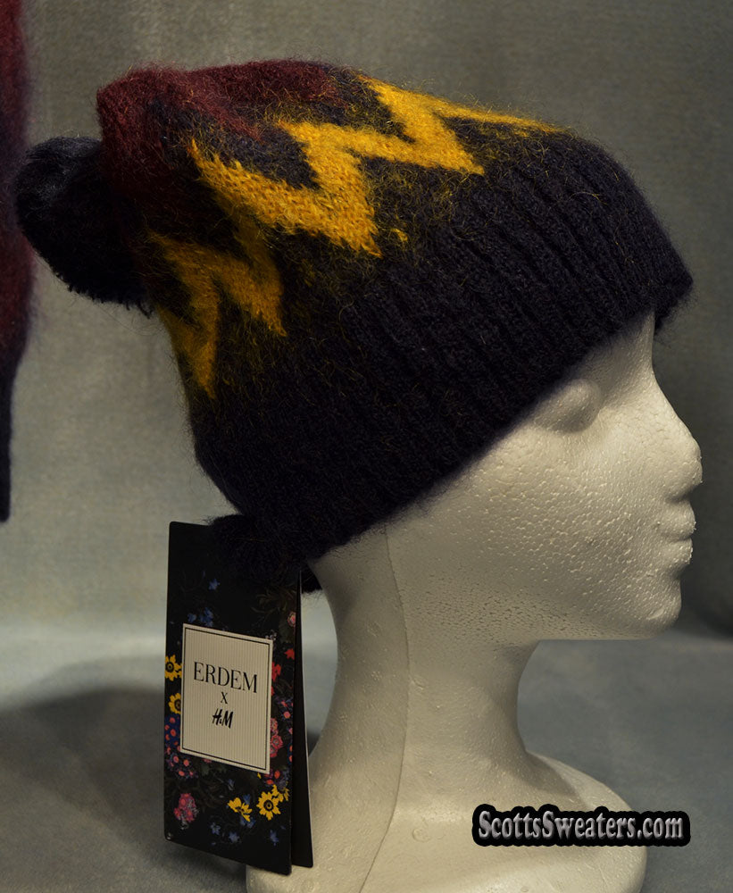 Matching Hat / Scarf for men's Crewneck Mohair Sweater