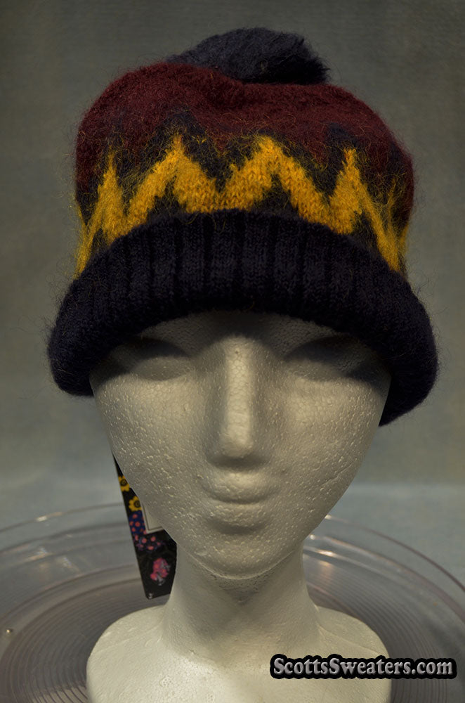 Matching Hat / Scarf for men's Crewneck Mohair Sweater