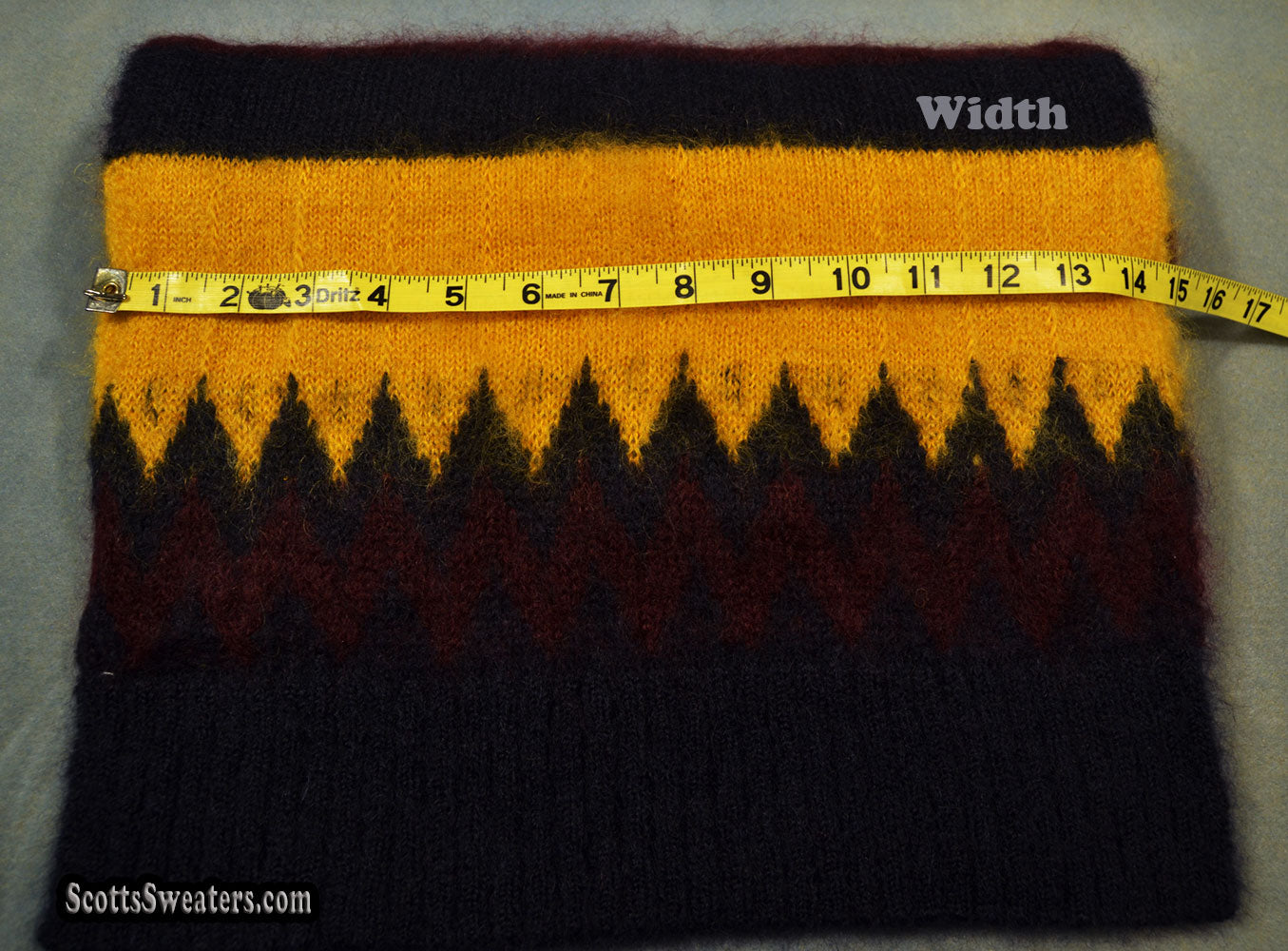 Matching Hat / Scarf for men's Crewneck Mohair Sweater