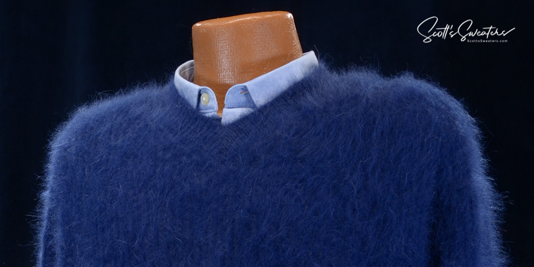 Weiche, luxuriöse Angora-Pullover für Herren