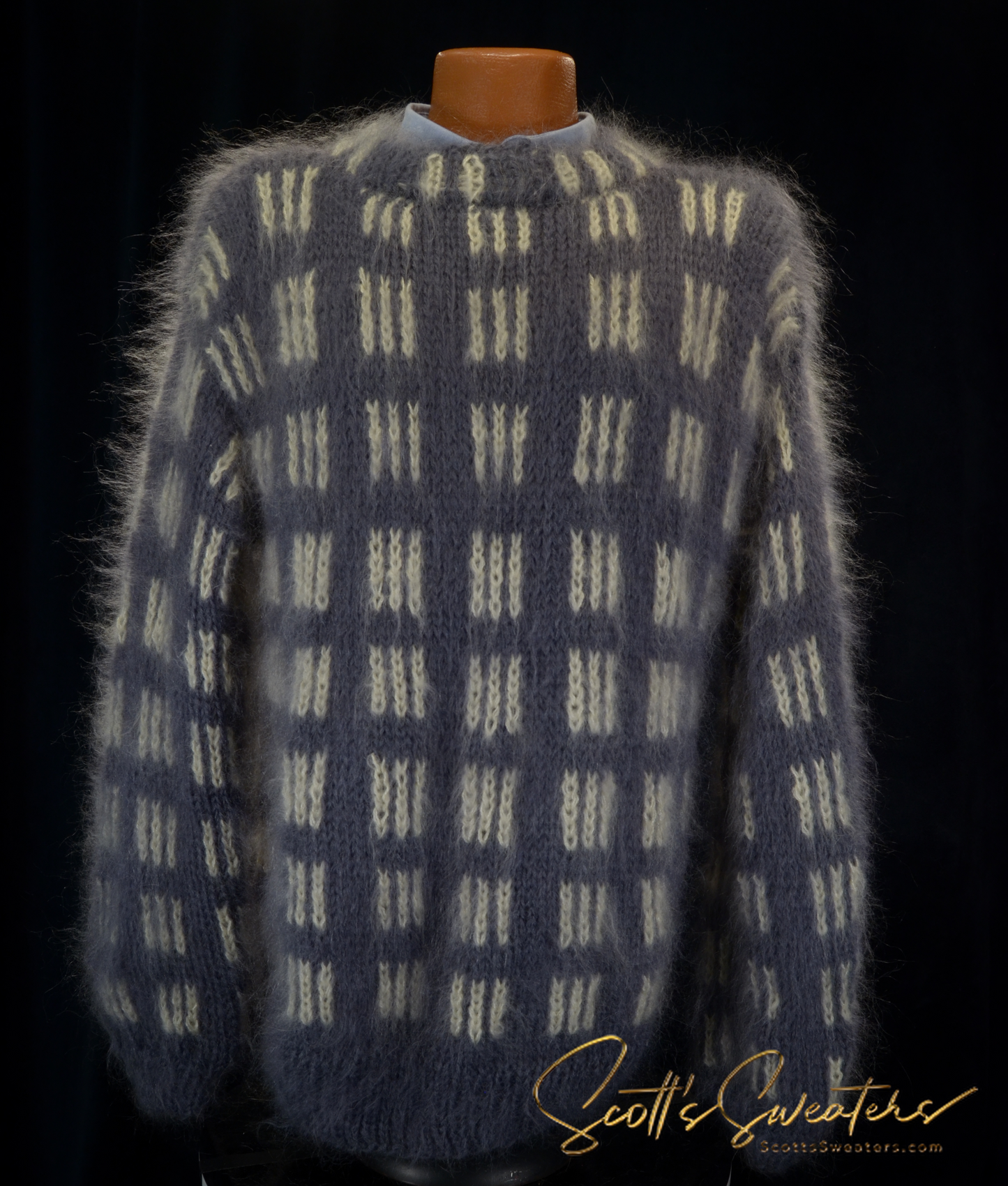 AI Designed Men's Crewneck Mohair Sweater