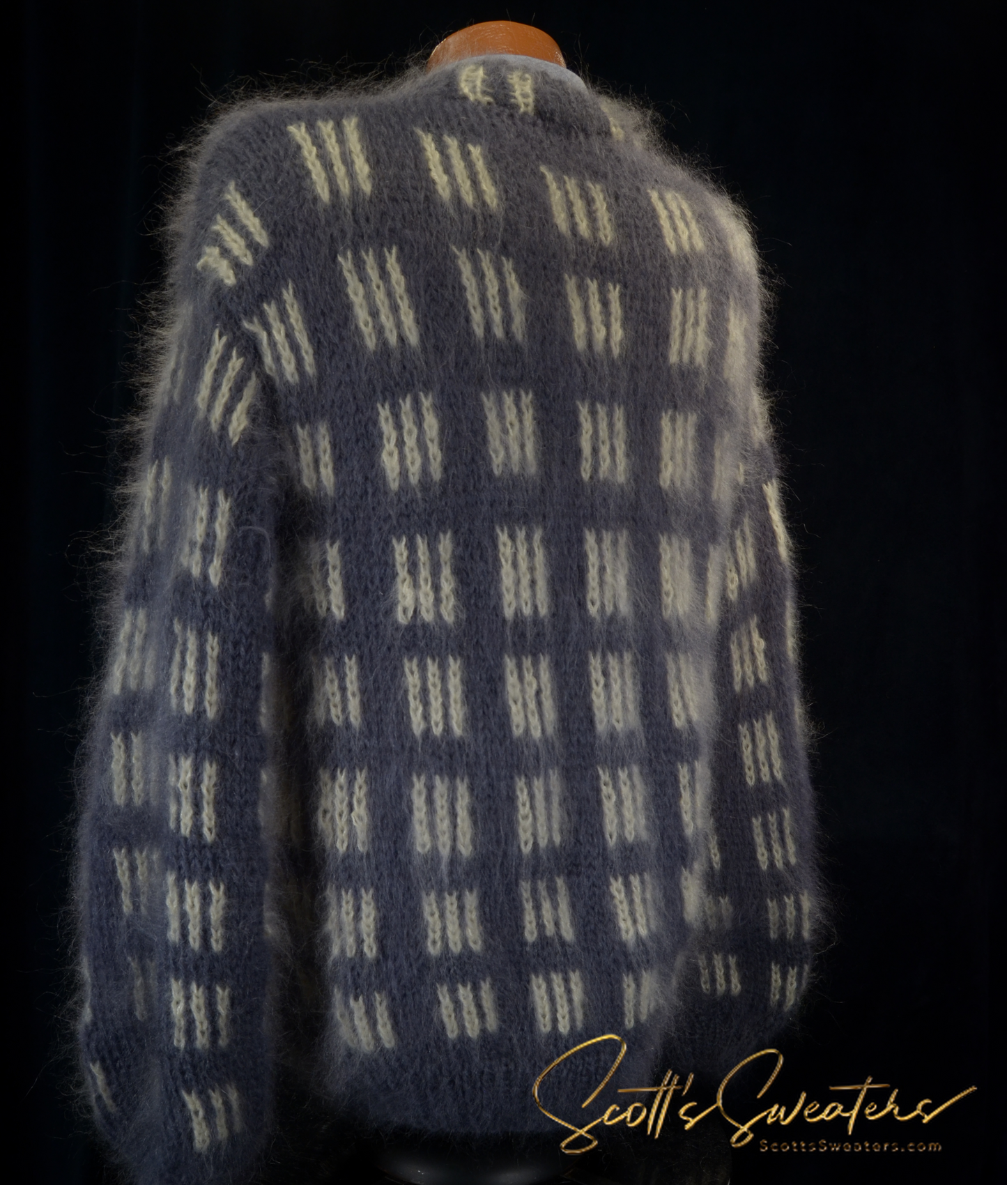 AI Designed Men's Crewneck Mohair Sweater