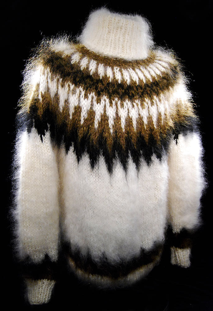 Men's Handknit Mohair Crewneck Sweater