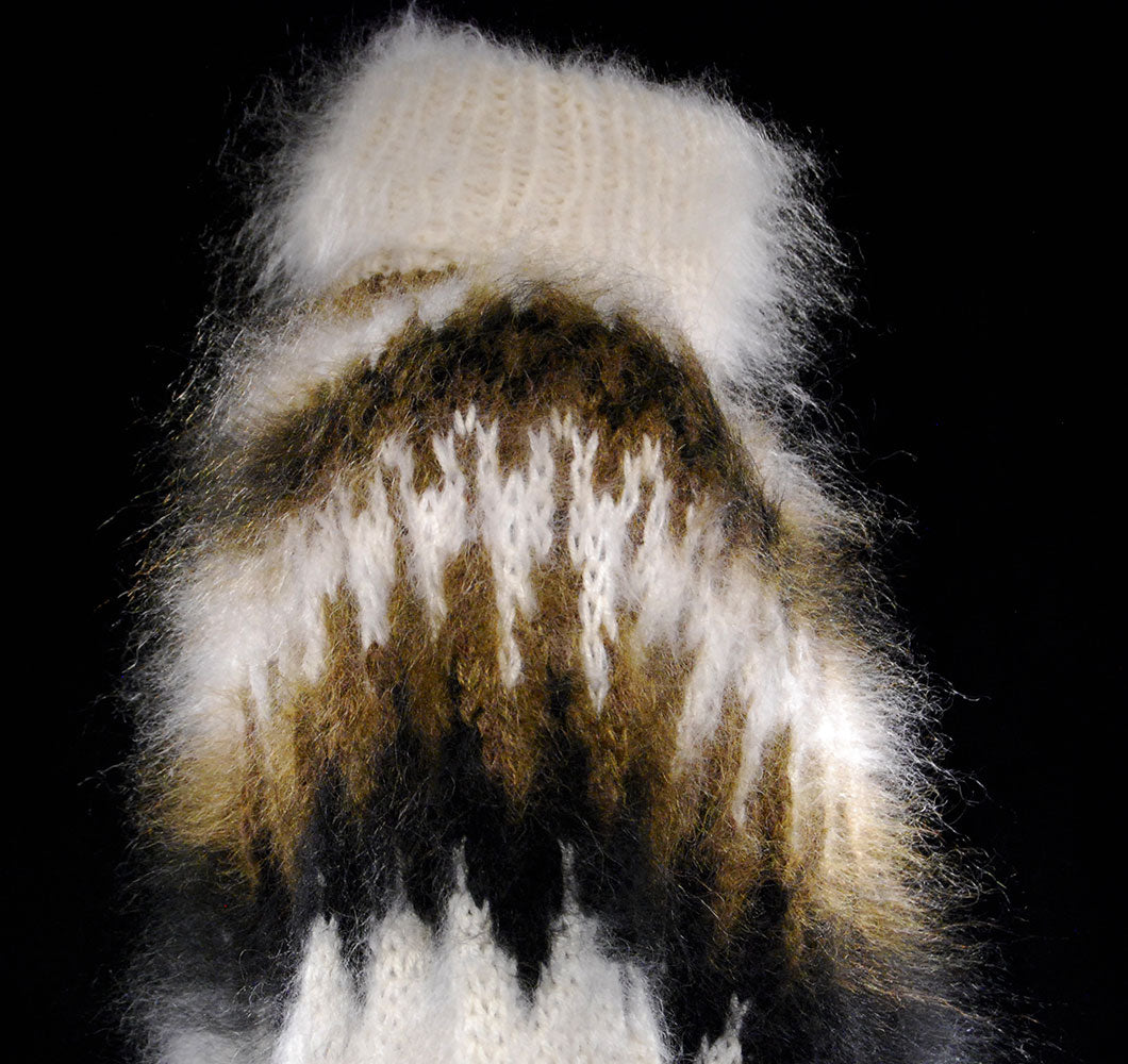 Men's Handknit Mohair Crewneck Sweater