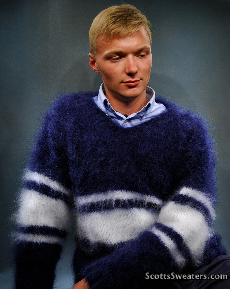 Extra soft Men's Kid Mohair Sweater