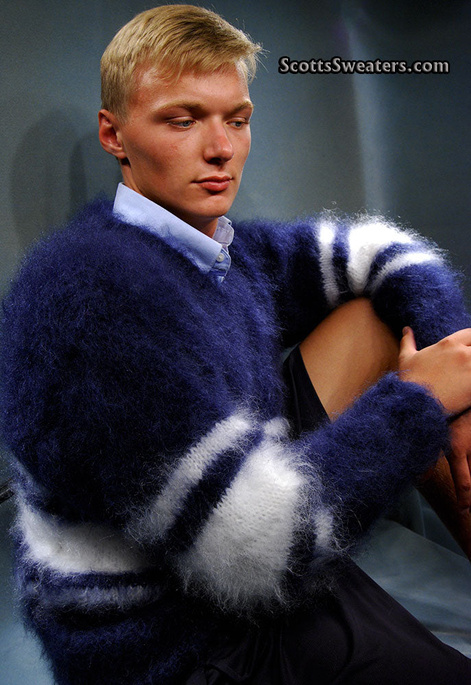 Extra soft Men's Kid Mohair Sweater