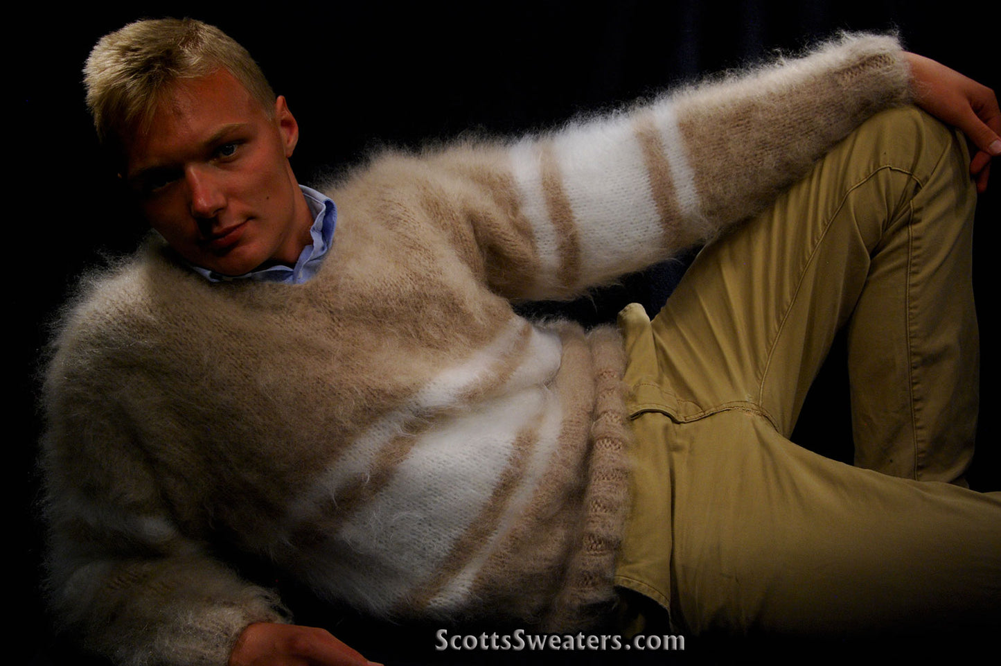 Extra soft Men's Kid Mohair Sweater