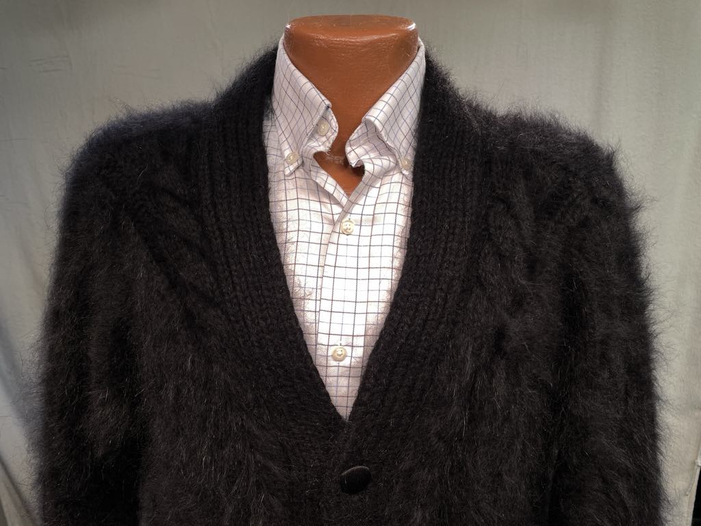 Men's Home-Spun Angora-Silk Sweater