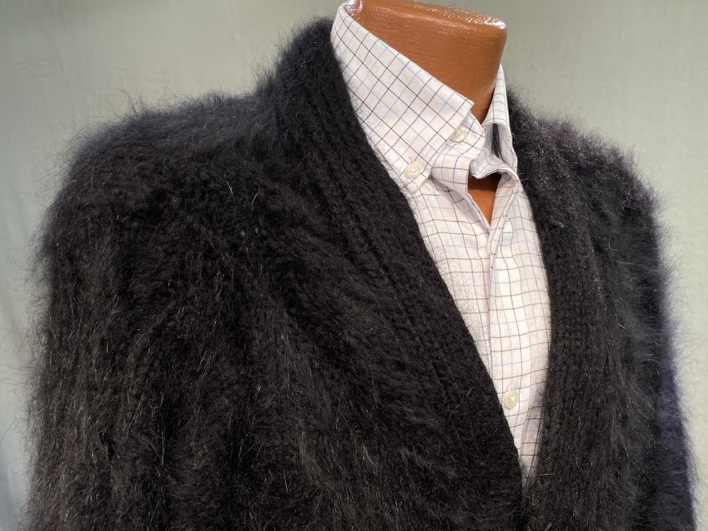 Men's Home-Spun Angora-Silk Sweater