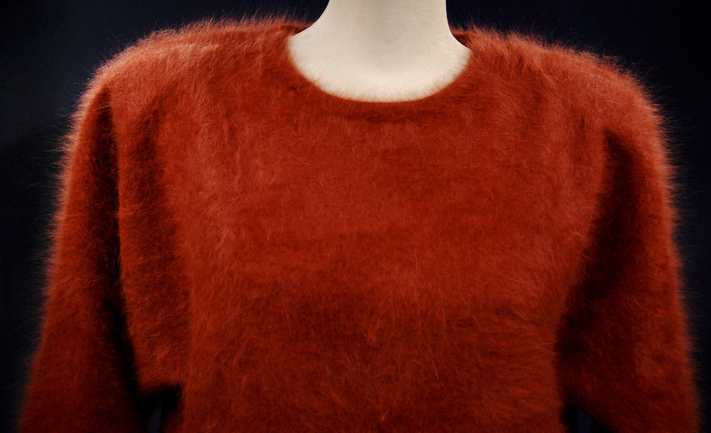Woman's Angora Jewel-neck Sweater by Connie A Lee
