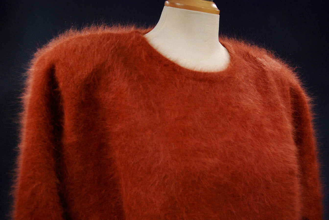 Woman's Angora Jewel-neck Sweater by Connie A Lee