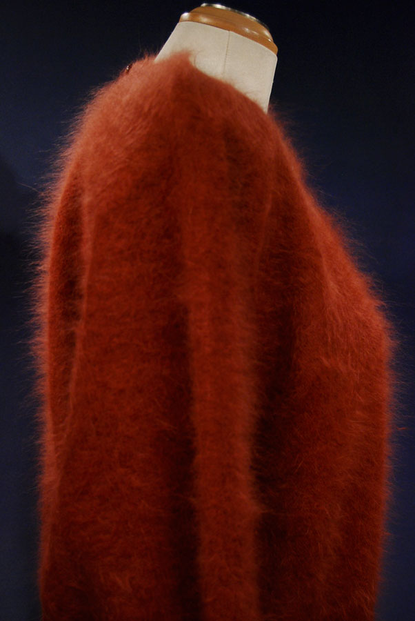 Woman's Angora Jewel-neck Sweater by Connie A Lee