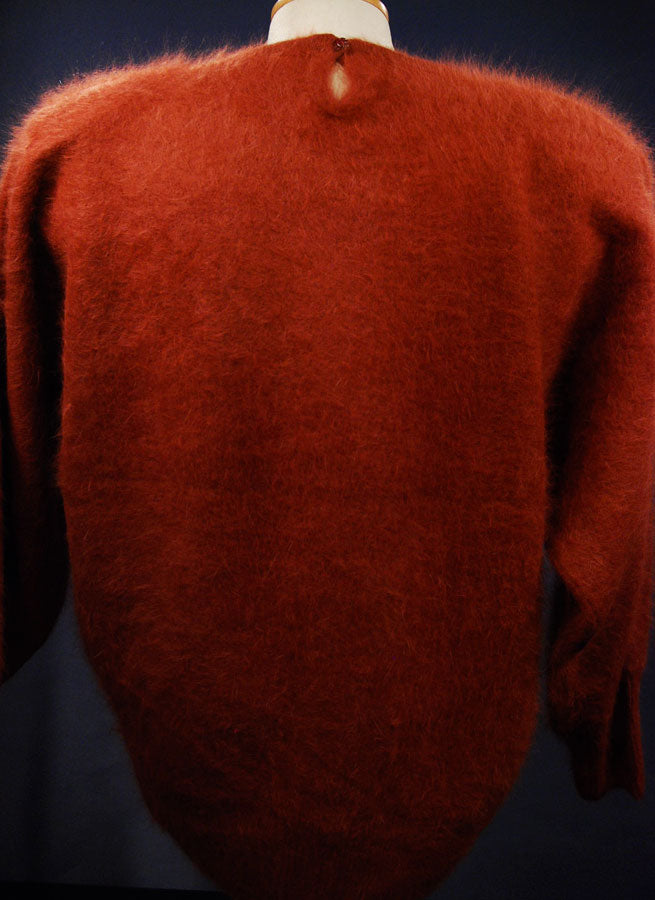 Woman's Angora Jewel-neck Sweater by Connie A Lee