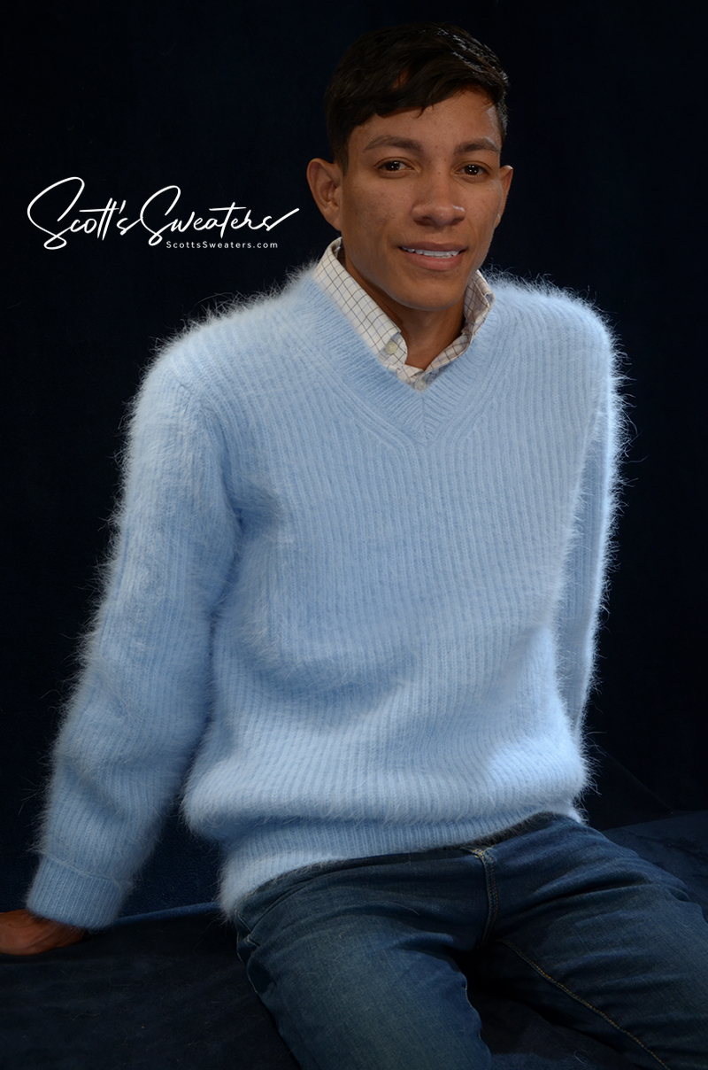 Weiche, luxuriöse Angora-Pullover für Herren