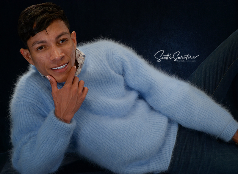 Weiche, luxuriöse Angora-Pullover für Herren