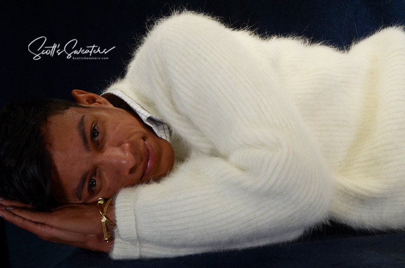 Weiche, luxuriöse Angora-Pullover für Herren