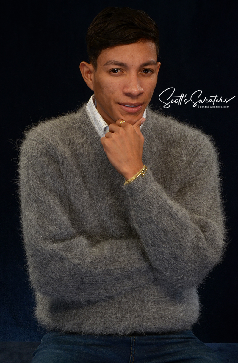 Weiche, luxuriöse Angora-Pullover für Herren