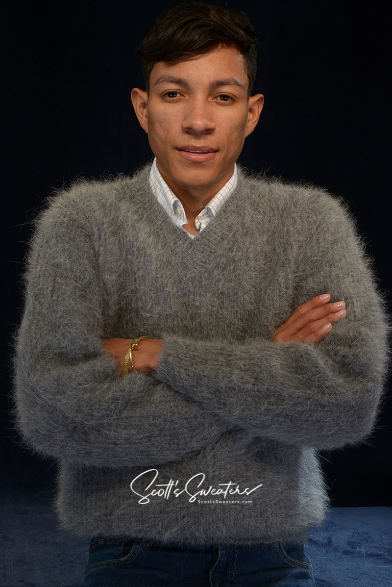 Weiche, luxuriöse Angora-Pullover für Herren